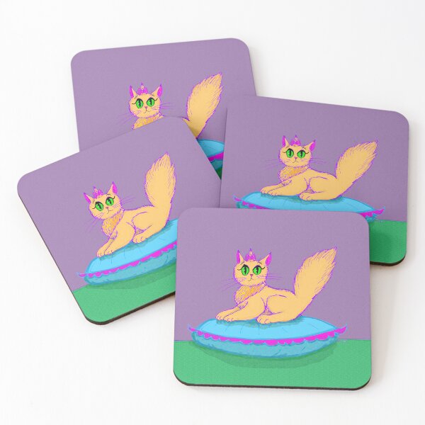 Item preview, Adorable Fluffy Kitten Sitting on a Cushion designed and sold by Cats-And-Kat.