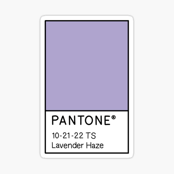 Lavender Haze Color Swatch. | Poster