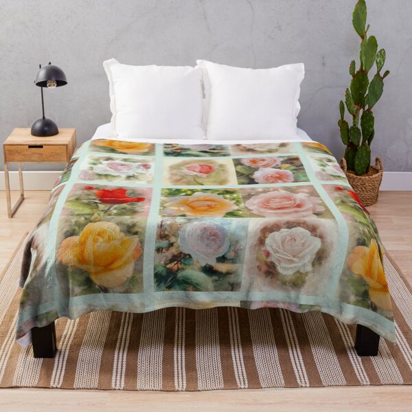 Item preview, Watercolor Rose collage designed and sold by Timstarstudio.