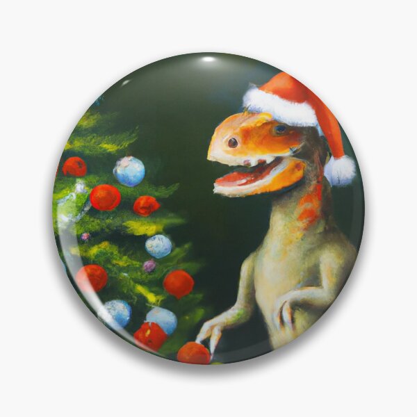 Artikelvorschau, Dinosaurierfamilie zu Weihnachten, lustige KI-generierte Kunst entworfen und verkauft von sweetbelle.