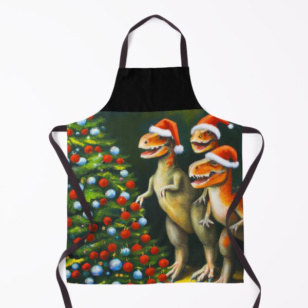 Item preview, Dinosaur Family at Christmas, Fun AI Generated Art designed and sold by sweetbelle.