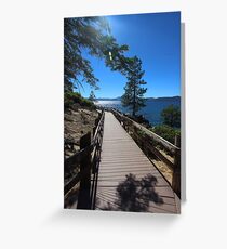 Lake Tahoe - Sand Harbor Walkway 03 Greeting Card