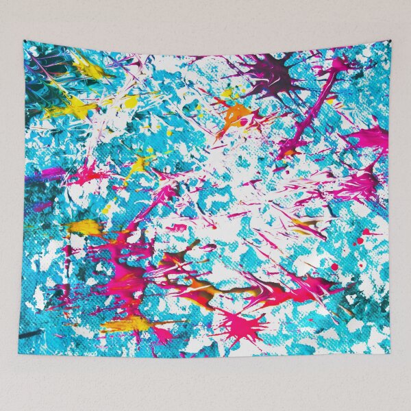 Item preview, dip your toes — modern art » abstract paint art designed and sold by express your yes the lampshade foundation.