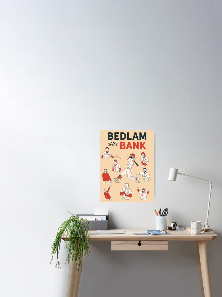 Bedlam at the Bank philadelphia phillies baseball  Poster for Sale by  tomatosoup210