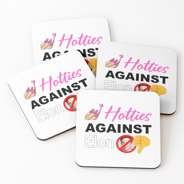 Item preview, Hotties Against Elon Musk - Anti Billionaires designed and sold by Picket Club.