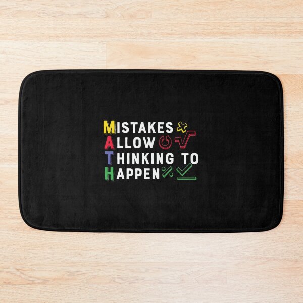 Item preview, Mistakes Allow Thinking Happen Math designed and sold by heamroaida4.