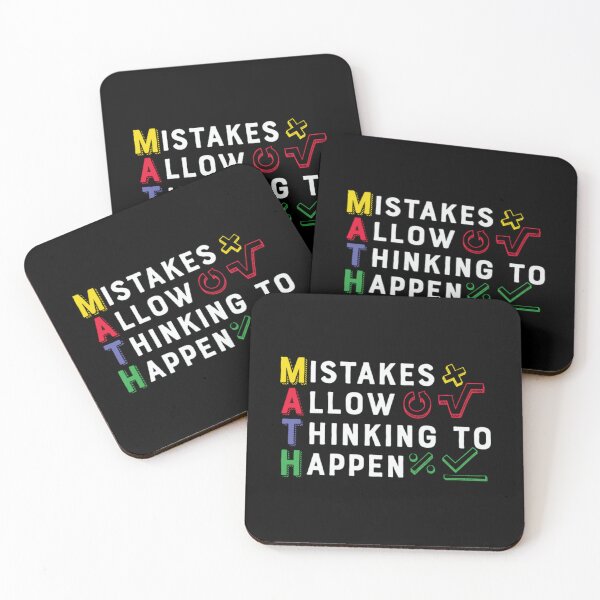 Item preview, Mistakes Allow Thinking Happen Math designed and sold by heamroaida4.