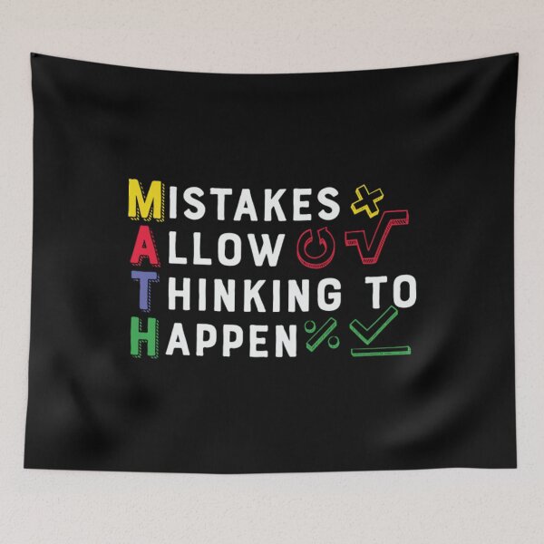 Item preview, Mistakes Allow Thinking Happen Math designed and sold by heamroaida4.