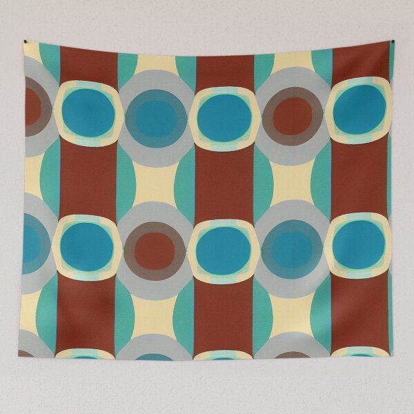 Item preview, Retro Mod Mid Century Circles designed and sold by pugmom4.