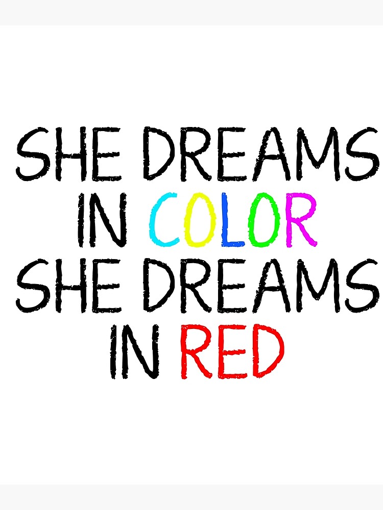 “She Dreams In Color” Poster for Sale by Valdisnanza | Redbubble