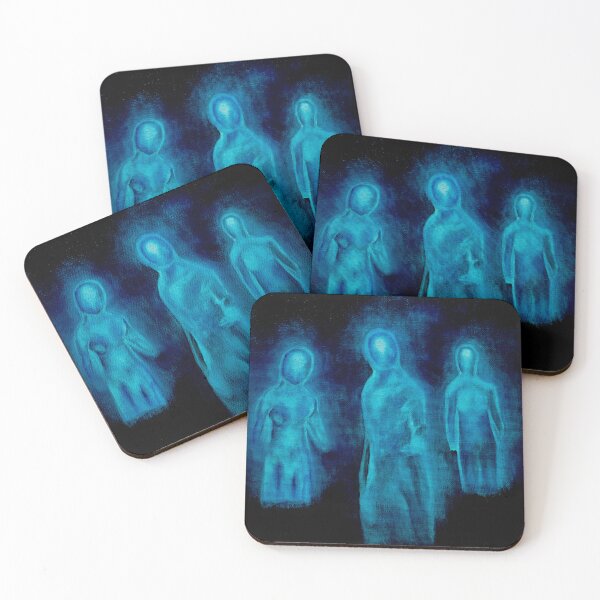 Item preview, Blue ghost/spirit spooky mystical midnight sighting designed and sold by Sorbelloart.