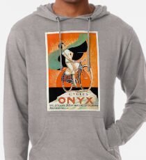 Sudadera con capucha ligera 1925 Onyx Cycles cartel publicitario francés