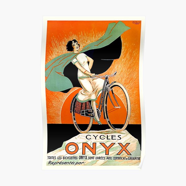 1925 Onyx Cycles Affiche publicitaire française Poster