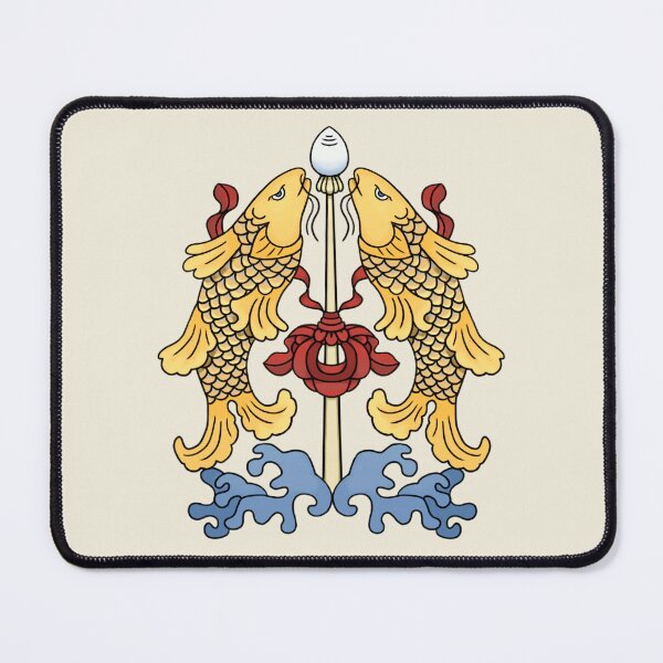 Item preview, Yellow Fish Auspicious Symbol Of Buddhism designed and sold by ViewerEqualsPhoton.
