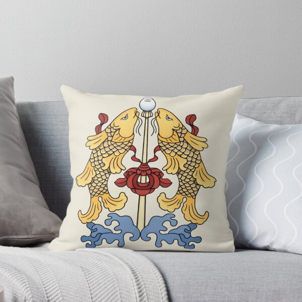Item preview, Yellow Fish Auspicious Symbol Of Buddhism designed and sold by ViewerEqualsPhoton.
