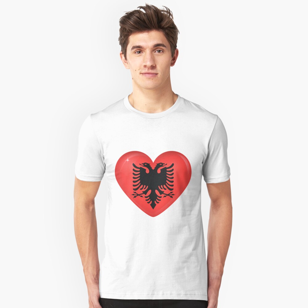 I Love Albania T Shirt By Taz Clothing Redbubble