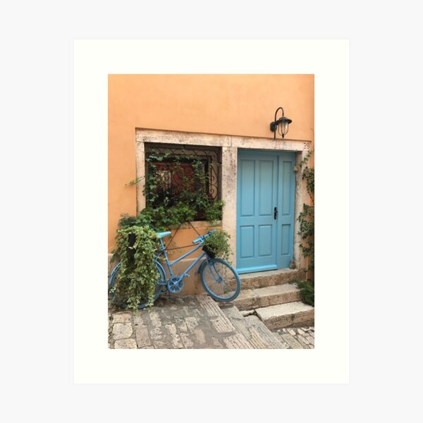 Croatia - Blue Door Art Print