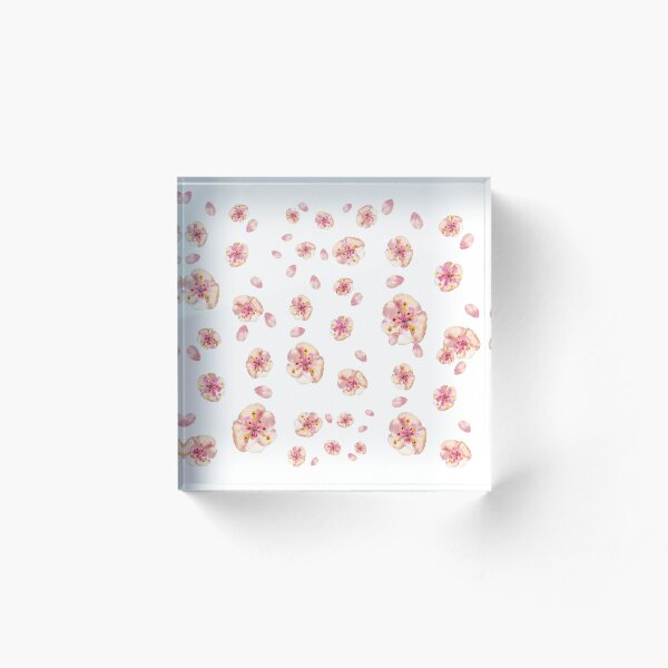 Item preview, Una ráfaga de flores rosadas en la nieve blanca y pura designed and sold by DefaultOneWorld.