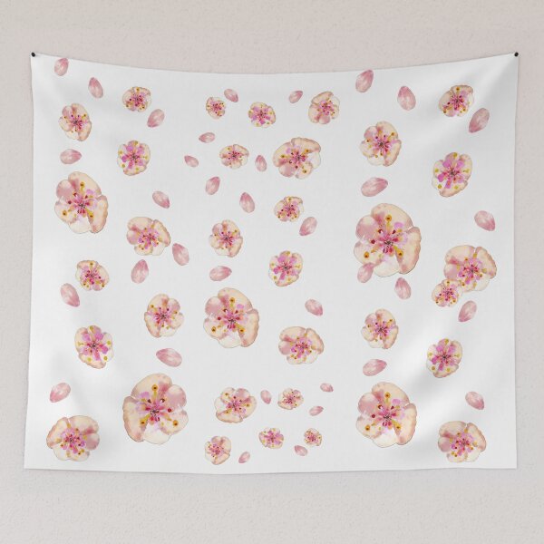 Item preview, A Flurry of Pink Blossom On Pure White Snow designed and sold by DefaultOneWorld.