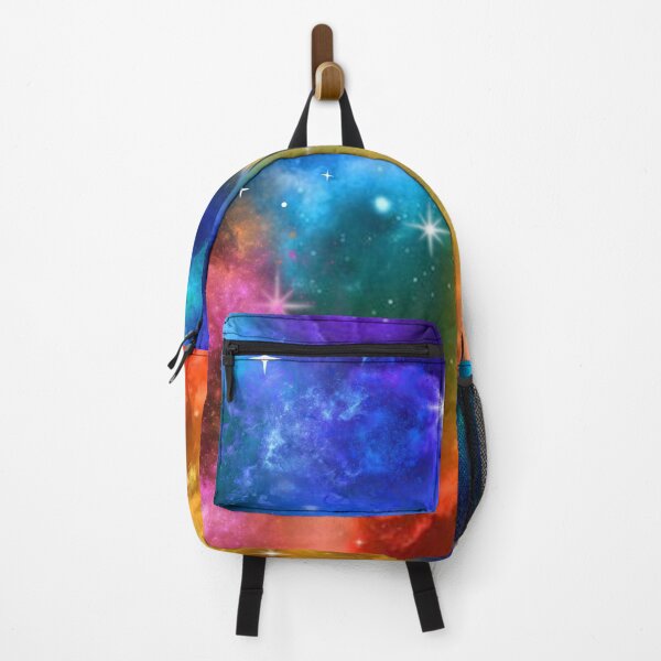 Item preview, vibrant rainbow clouds and stars designed and sold by TjsDesignsnMore.
