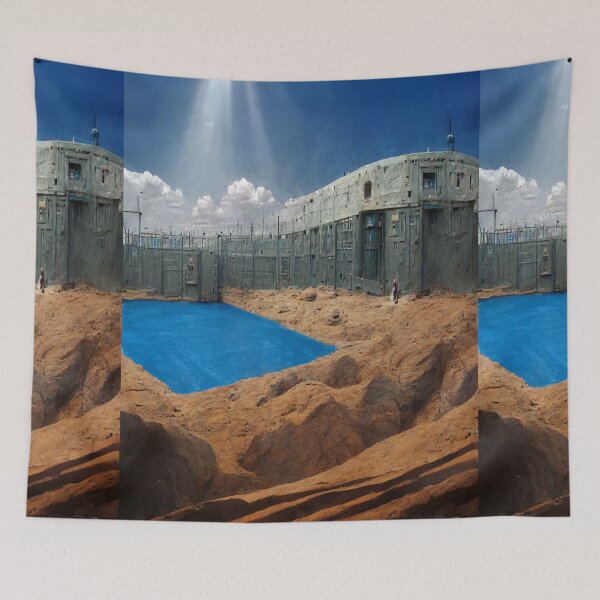 Item preview, Planet Warz - Lost Desertbone - Backyard Artificial Private Pool "Planet Hellcabone" designed and sold by Brazz Official.