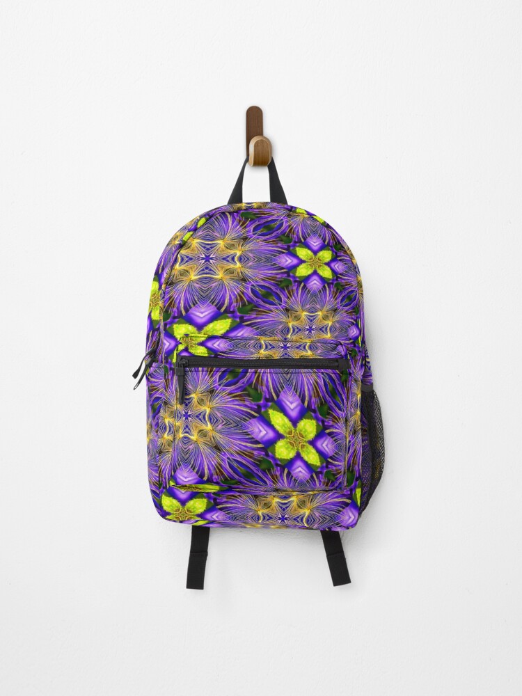 Thumbnail 1 of 3, Backpack, Passion Flower Pattern designed and sold by Patternflower.