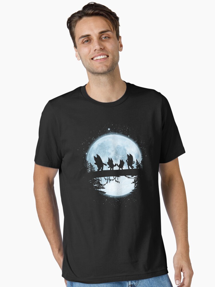 Thumbnail 1 of 7, Essential T-Shirt, Midnight Dancing - Blu designed and sold by Daren9a4455.