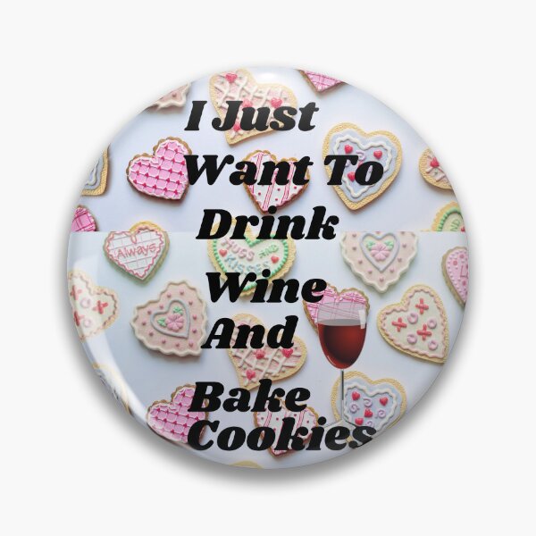 Item preview, i Just Want To Drink Wine And Bake Christmas Cookies designed and sold by Bashini.