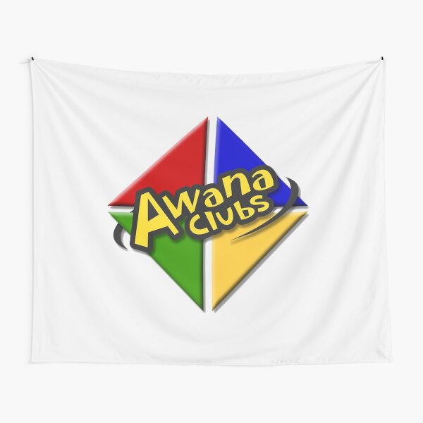 Vintage Awana Clubs Logo Tapestry