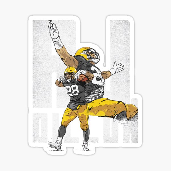 AJ Dillon Away Jersey Sticker for Sale by designsheaven