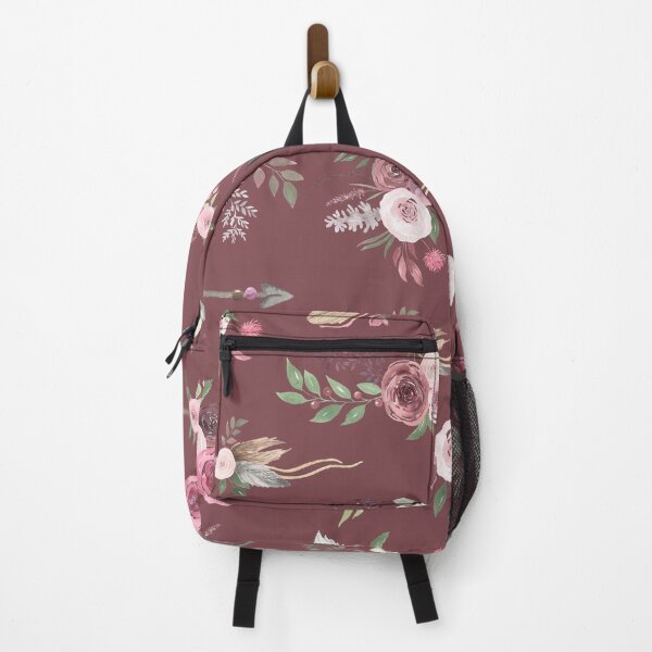 Item preview, Floral design pink flowers white roses with arrows retro style vintage designed and sold by Kallandra.