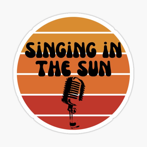 "Singing in the sun" Sticker for Sale by SofDesigns Redbubble