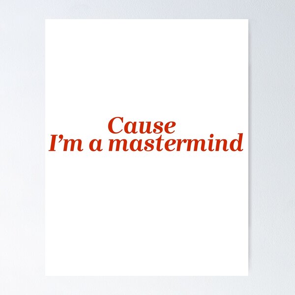 Item preview, Porque soy una mente maestra | mente maestra| Taylor Swift designed and sold by Lavannya.