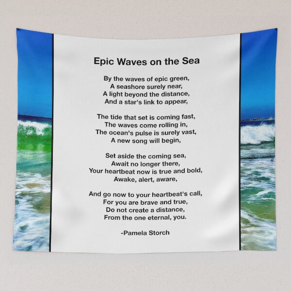 Item preview, Epic Waves on the Sea Poem designed and sold by Pamela Storch.