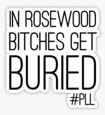Pretty Little Liars "Bitches Get Buried" Sticker
