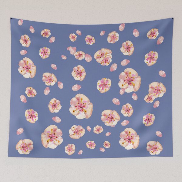 Item preview, A Flurry of Pink Blossom Against an Evening Sky designed and sold by DefaultOneWorld.