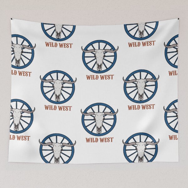 Item preview, Wild West Bull Skull Design designed and sold by zoripet Store.