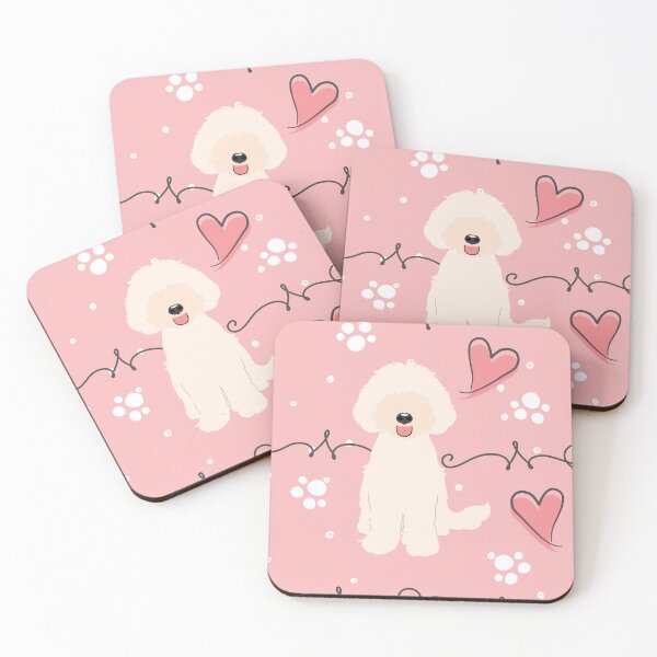 Item preview, LOVE White Labradoodle designed and sold by Lulupainting.