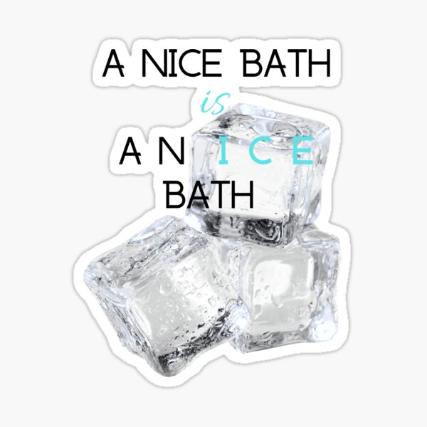Item preview, Ice bathing theme. Ice bath. Cold water immersion. Cryotherapy. designed and sold by NutsyArtsy.