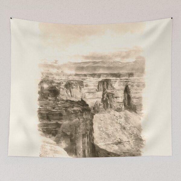 Item preview, Western Canyon Watercolor designed and sold by Ryan  Rad.