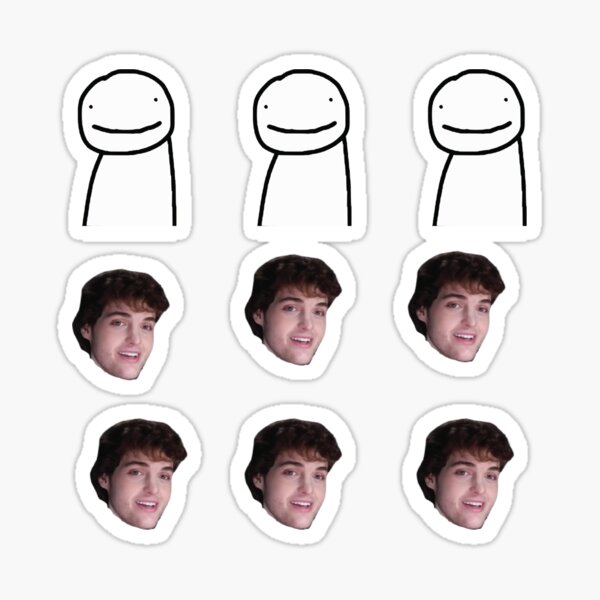 dream face reveal meme Sticker for Sale by bestizeyy