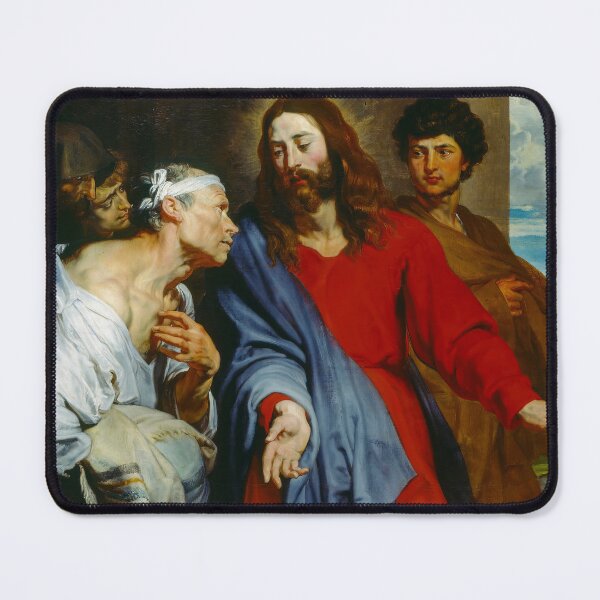 Item preview, Christ healing the paralytic - Antoon Van Dyck Art Prints designed and sold by TheSoulOfArt.
