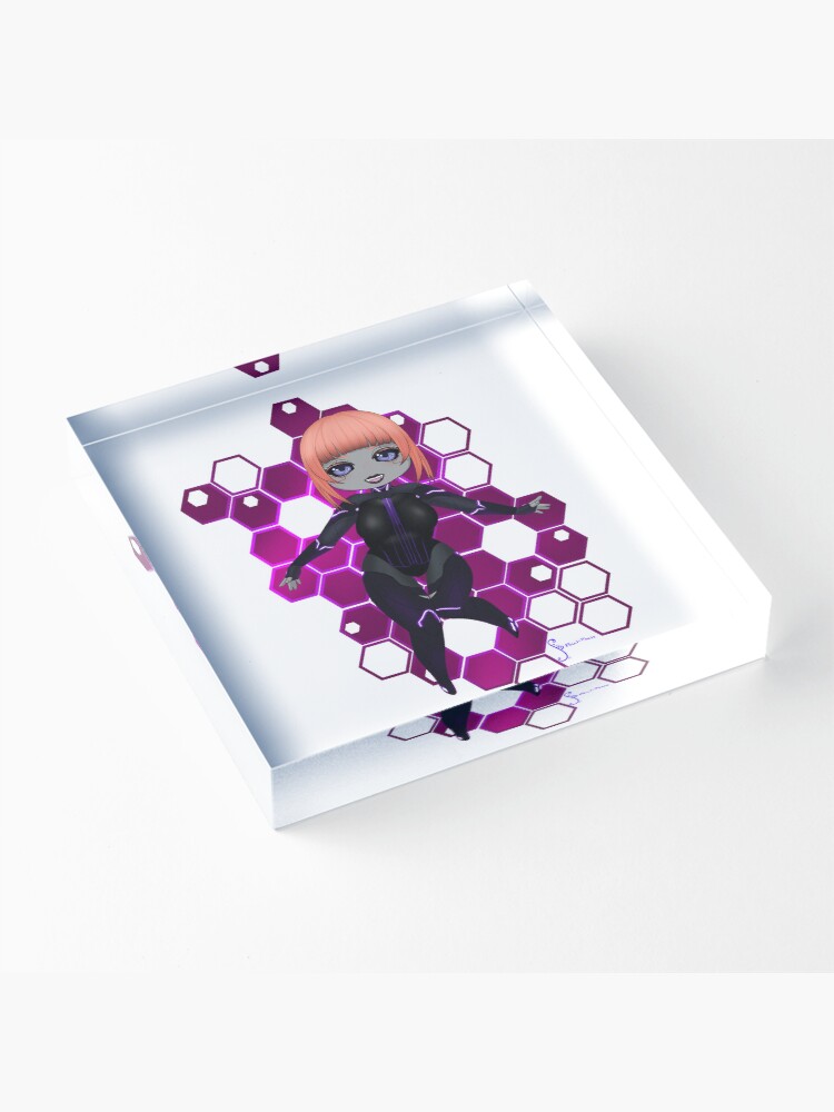 Alternate view of ChromaTheSage chibi Acrylic Block