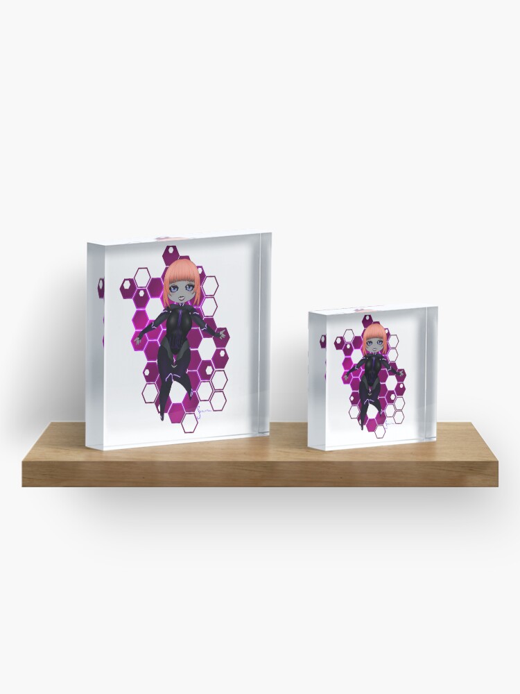 Alternate view of ChromaTheSage chibi Acrylic Block