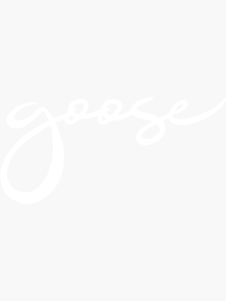  goose the band merch tour sticker for sale by cathrineeckow redbubble