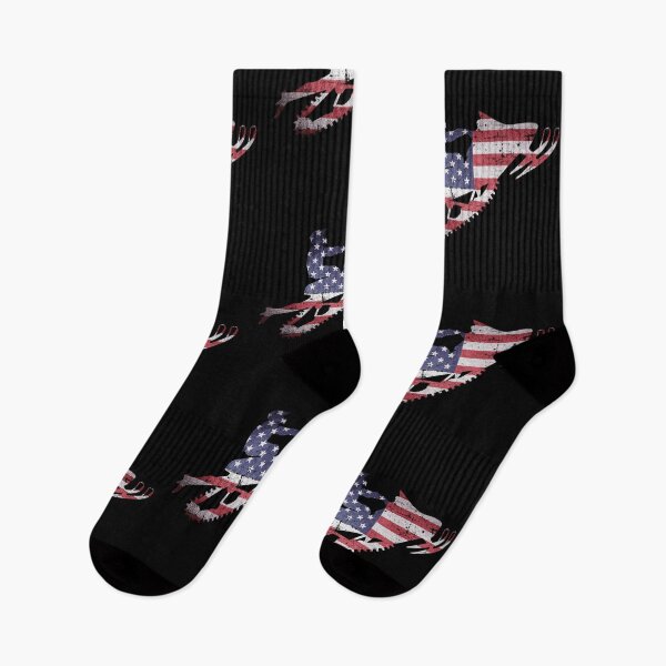Item preview, American flag snowmobiler | Man on Snowmobile America flag designed and sold by GPODdesign.