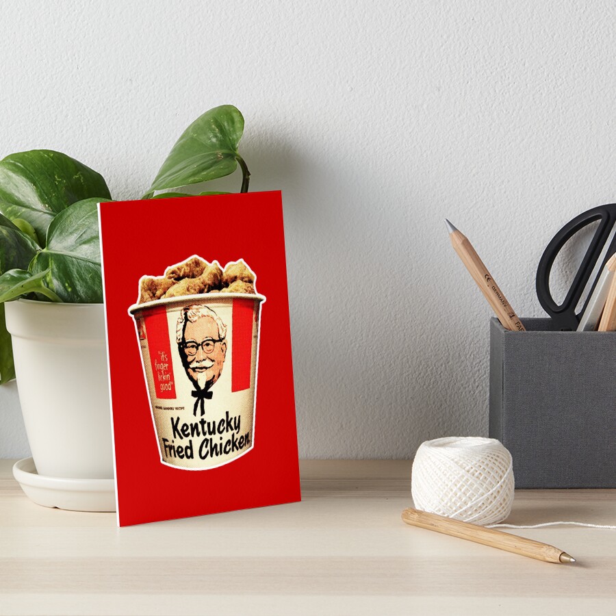 "Fried Chicken" Art Board Print for Sale by Edellaicha Redbubble