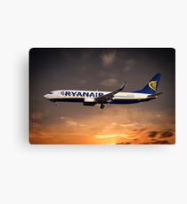 Ryanair Boeing 737 Canvas Print