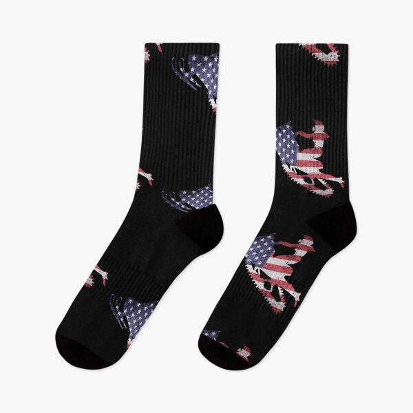 Item preview, America flag snowmobiler | Woman on Snowmobile American flag designed and sold by GPODdesign.