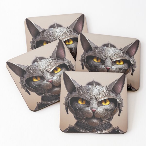 Item preview, Cat Knight Portrait 01 designed and sold by mhfoto.